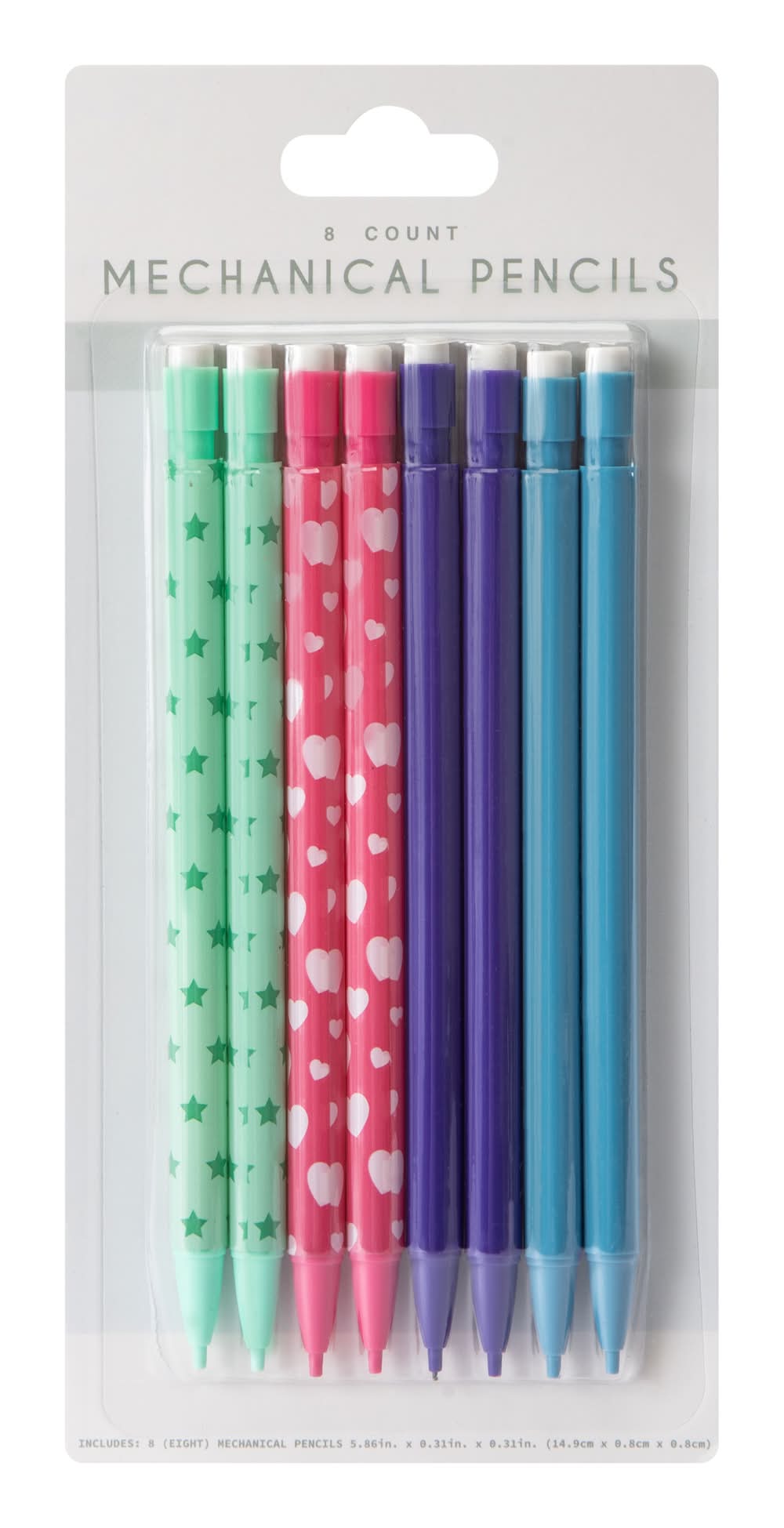 Mechanical Pencils 8-Pack Stars