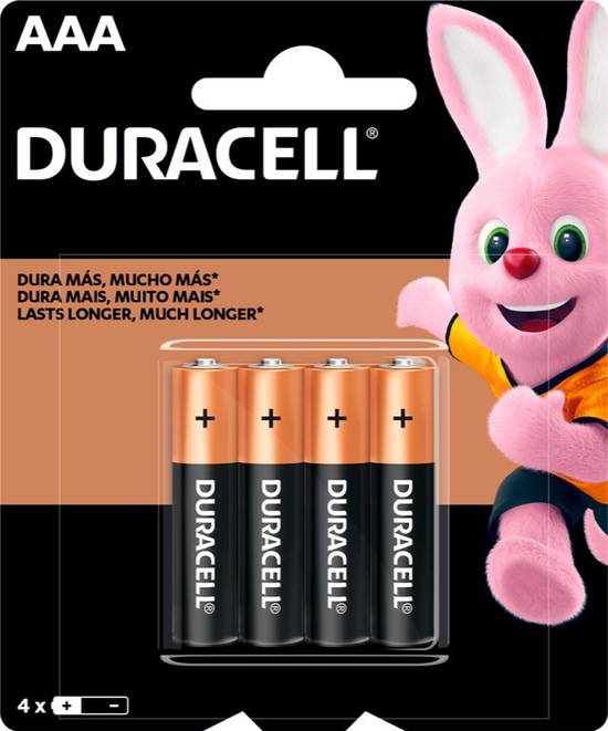 Duracell - Pilas alcalinas AAA - 4 u