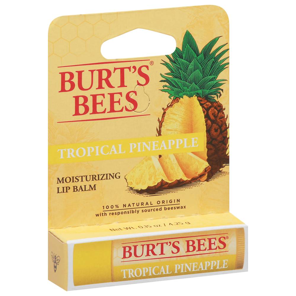 Burt's Bees Tropical Pineapple Moisturizing Lip Balm (0.15 oz)