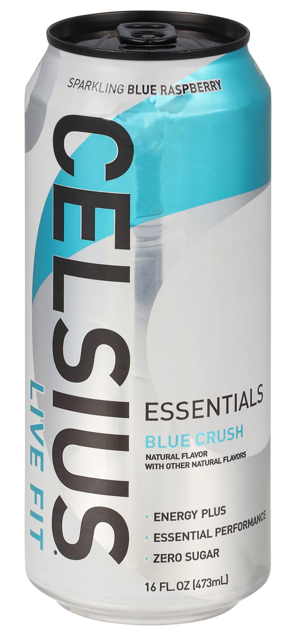 Celsius Live Fit Sparkling Energy Drink, Blue Crush (16 fl oz)