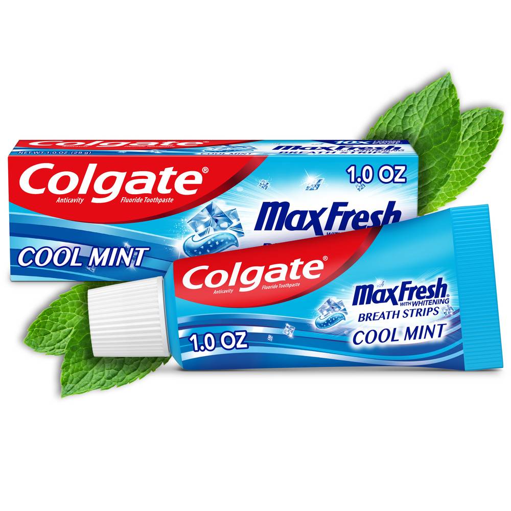 Colgate Max Fresh Travel Size Toothpaste, Cool Mint (1.0 ounce)