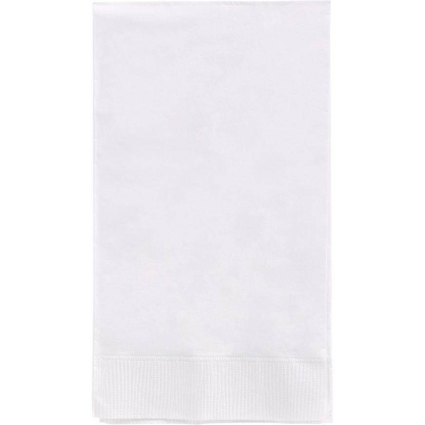 White Paper Guest Towels, 4.5in x 7.75in, 40ct