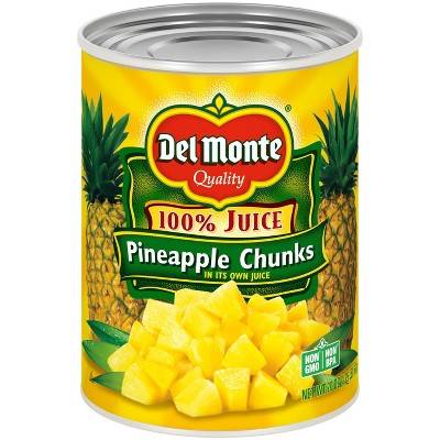 Del Monte Pineapple Chunks in 100% Juice 20oz