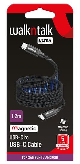 Walkntalk Ultra Mag Usb-C To Usb-C Cable 1.2M