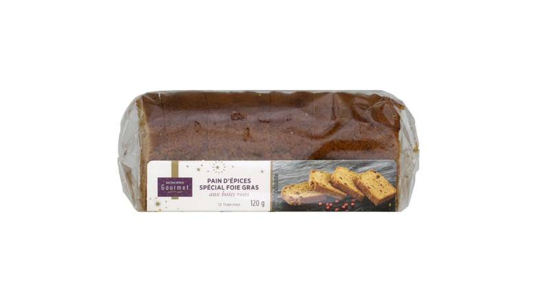 Monoprix Gourmet Pain d'épices spécial foie gras aux baies roses Le paquet de 12 tranches - 120 g
