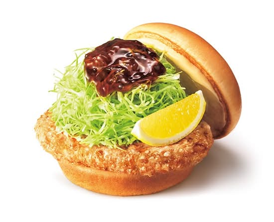 和風旨（うま）だれのとり竜田バーガー 〜くし切りレモン添え〜