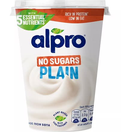 Alpro No Sugars Plain Plant Based Yogurt Delivery Near Me | Order Online |  Uber Eats