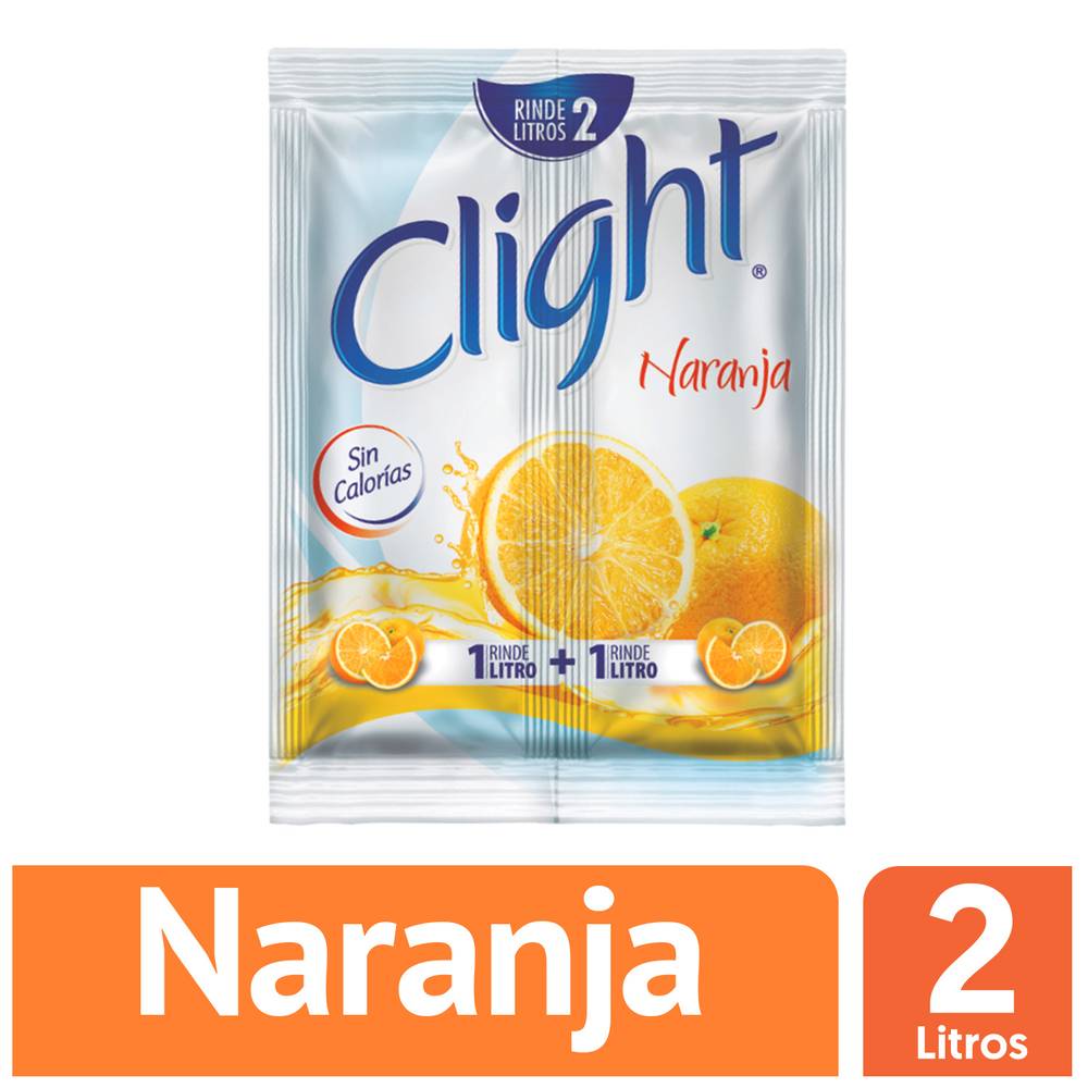 Clight Refresco En Polvo, Naranja (14 g)