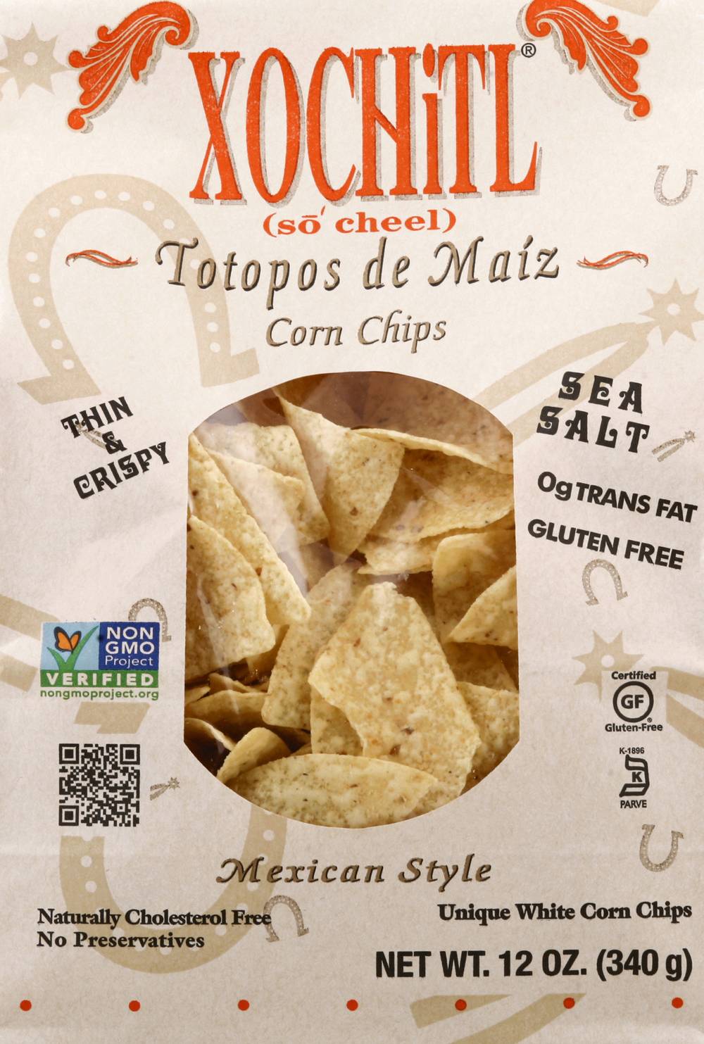 Xochitl White Sea Salt Mexican Style Corn Chips (12 oz)