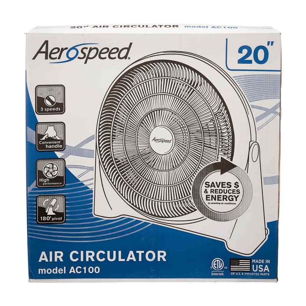 Lasko Breeze Box Air Circulator Fan, 20 in