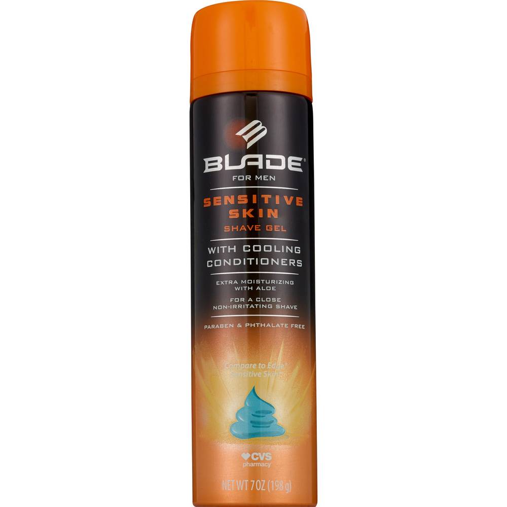 Blade Men's Sensitive Skin Shave Gel, 7 OZ