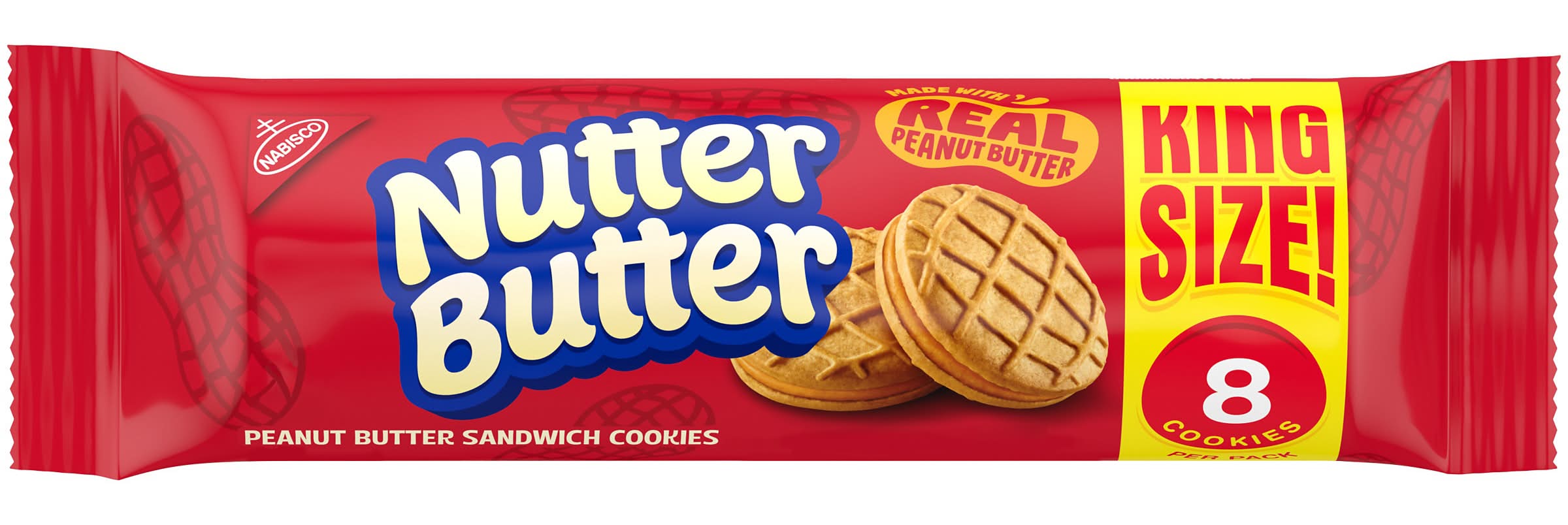 Nutter Butter Peanut Butter Sandwich Cookies (3.5 oz, 8 ct)