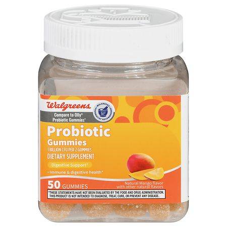 Walgreens Probiotic Billion Cfu Gummies Natural (mango)