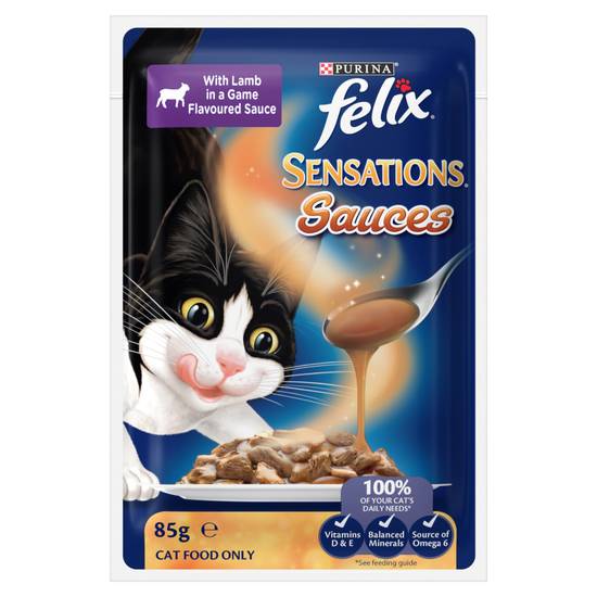 Purina Lamb in a Game Felix Sensations Sauces Wet Cat Food