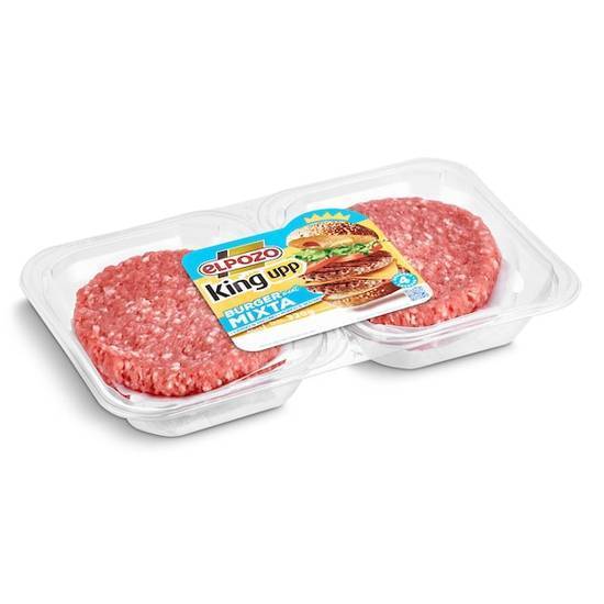 Hamburguesas Mixtas de Cerdo y Vacuno Elpozo Bandeja (320 g)