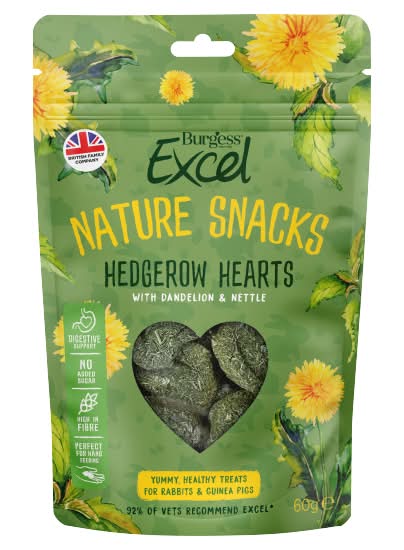 Burgess Excel Hedgerow Hearts Nature Snacks (60g)