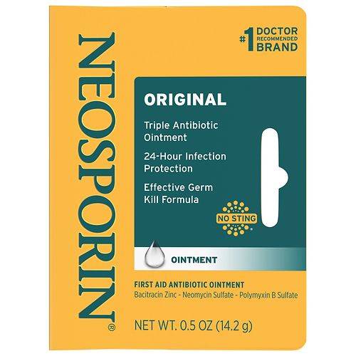 Neosporin Original First Aid Antibiotic Bacitracin Ointment - 0.5 oz