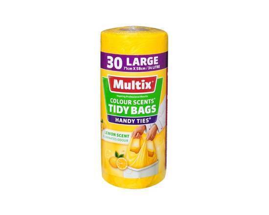 Multix Kitchen Tidy Bags Large Colour Scents Original (30 Pack)