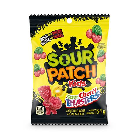Sour Patch Kids Soft & Chewy Gummy Candy Blasters (sour cherry)