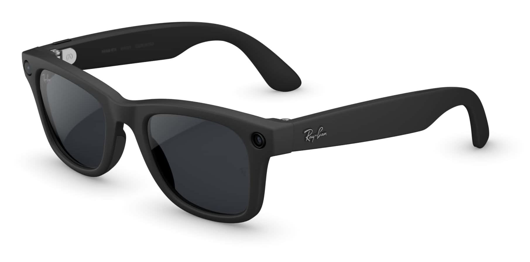 Ray-Ban Meta - Wayfarer (Gen 2) glasses with Meta AI, Audio, Photo, Video Compatibility - Transitions Grey lenses - Matte Black