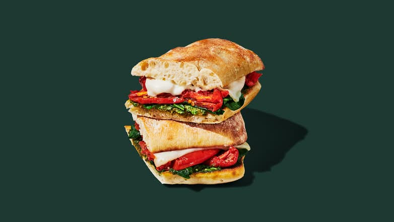 Tomato & Mozzarella on Focaccia