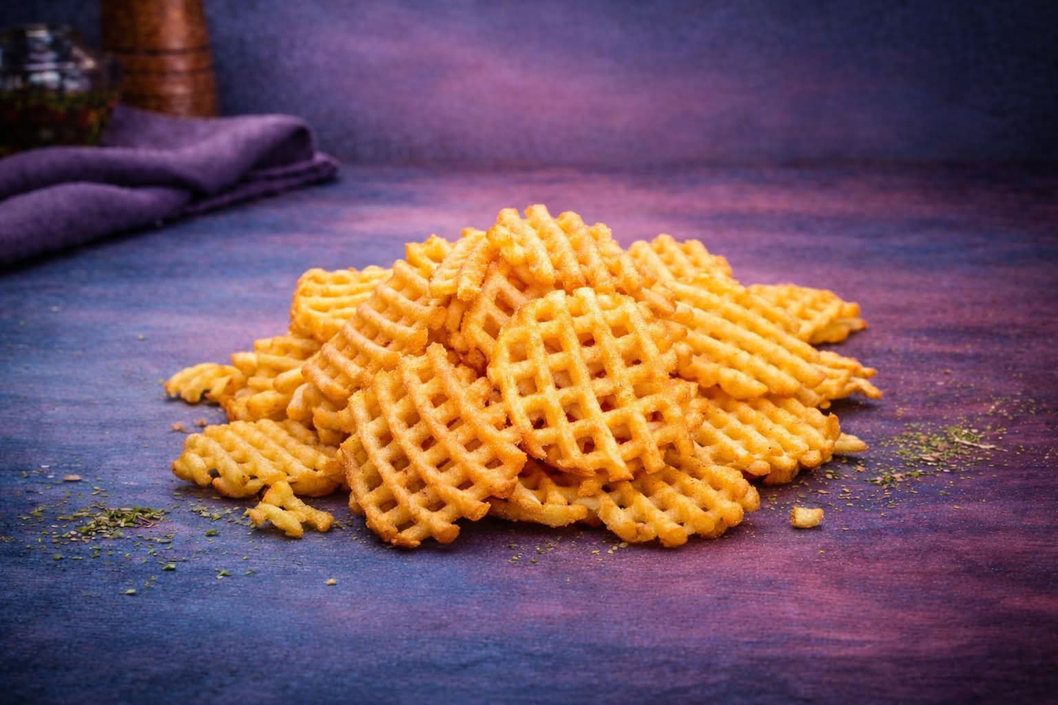 Waffle fries