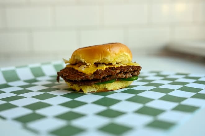 Spicy Jalapeño Impossible Double Burger (Vegetarian)