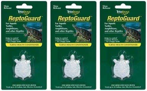 Tetrafauna ReptoGuard Turtle Health Conditioner, Three medicated sulfa blocks