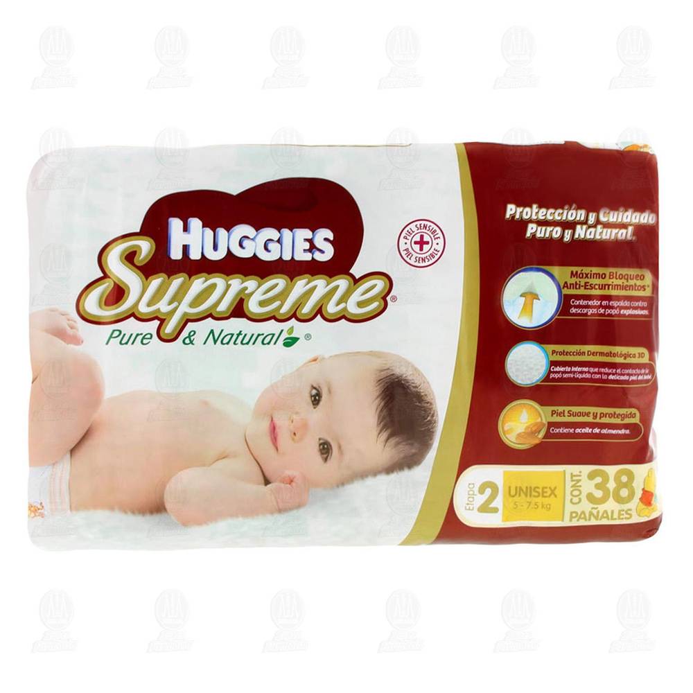 Huggies · Pañales supreme, unisex, Etapa 2 (40 un)