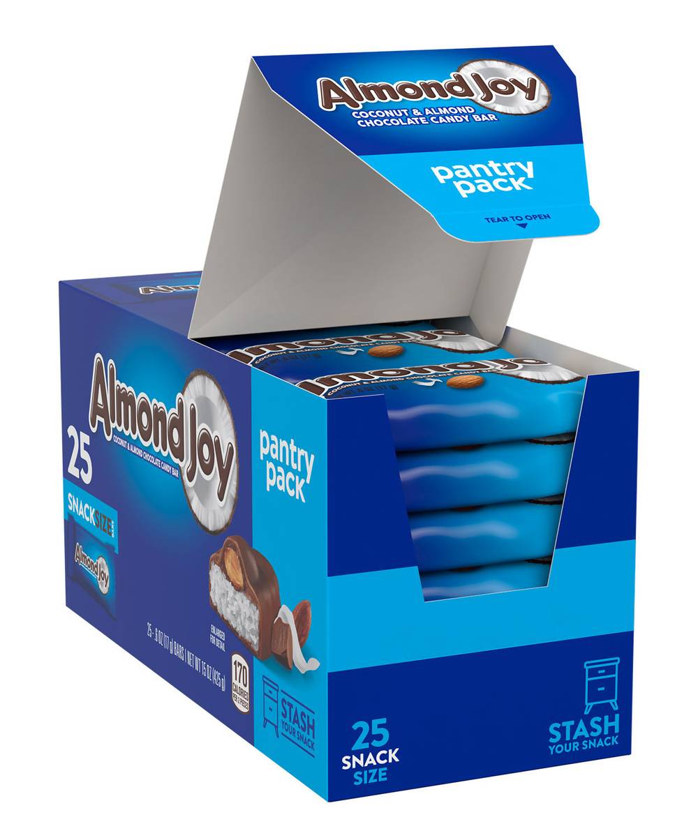 Almond Joy Coconut and Almond Chocolate Candy Bar (15 oz, 25 ct)