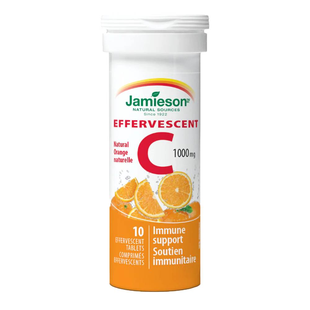 Jamieson Effervescent C Orange Tablets 1000 mg (10 ct)