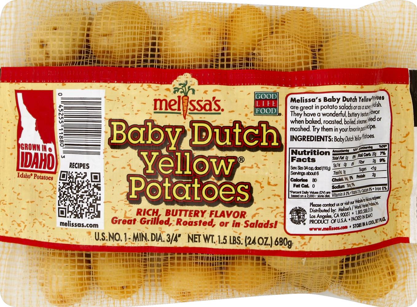 Melissa's Baby Dutch Yellow Potatoes (1.5 lbs)