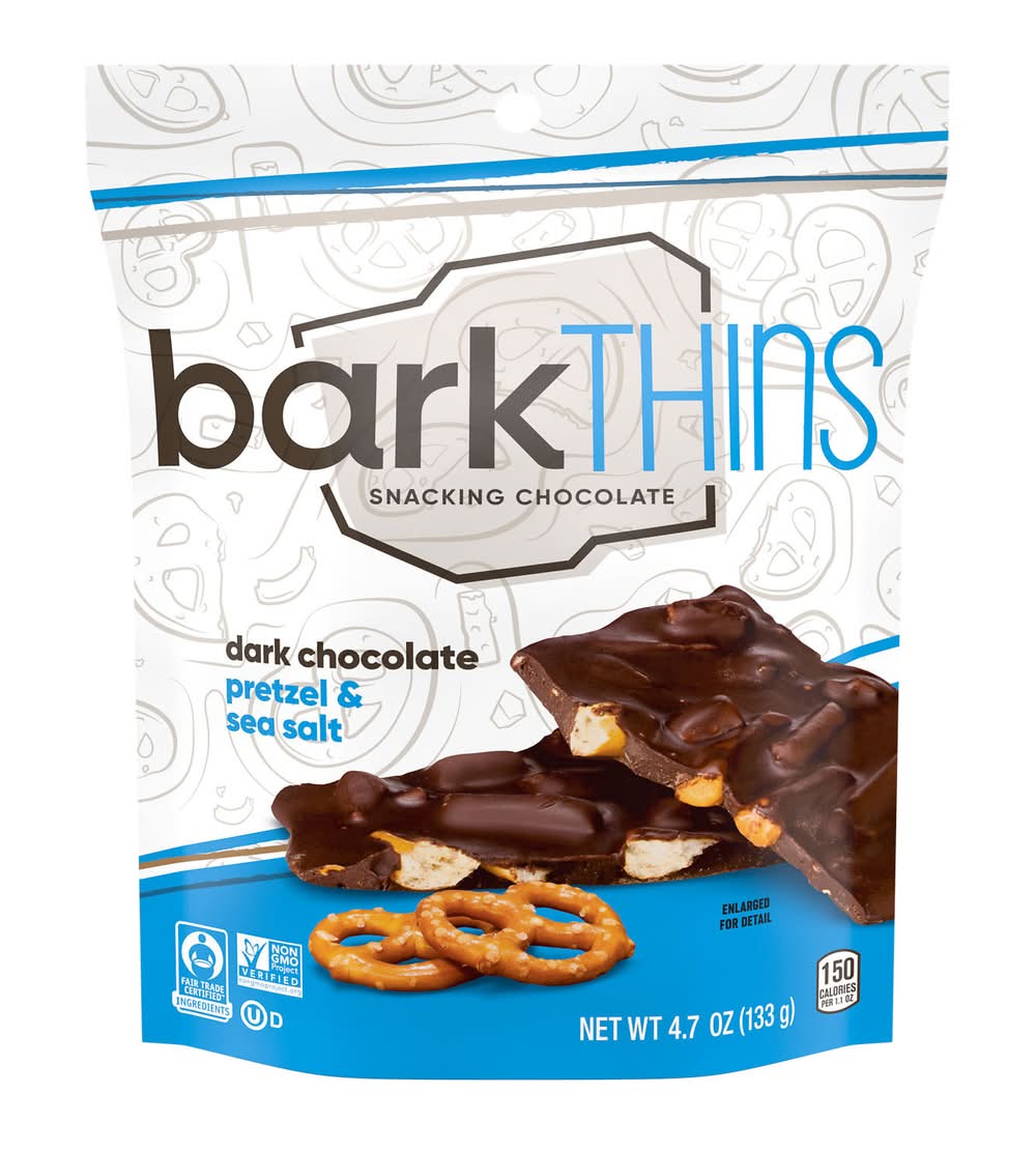 Barkthins Pretzel & Sea Salt Snacking Dark Chocolate (4.7 oz)