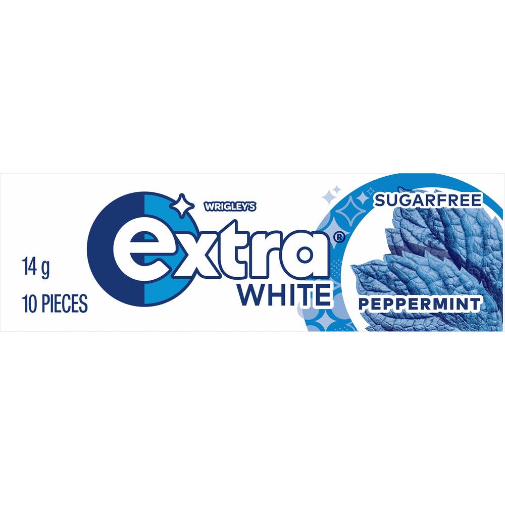 Extra Wrigley's White Peppermint Pellet Chewing Gum Delivery Near Me
