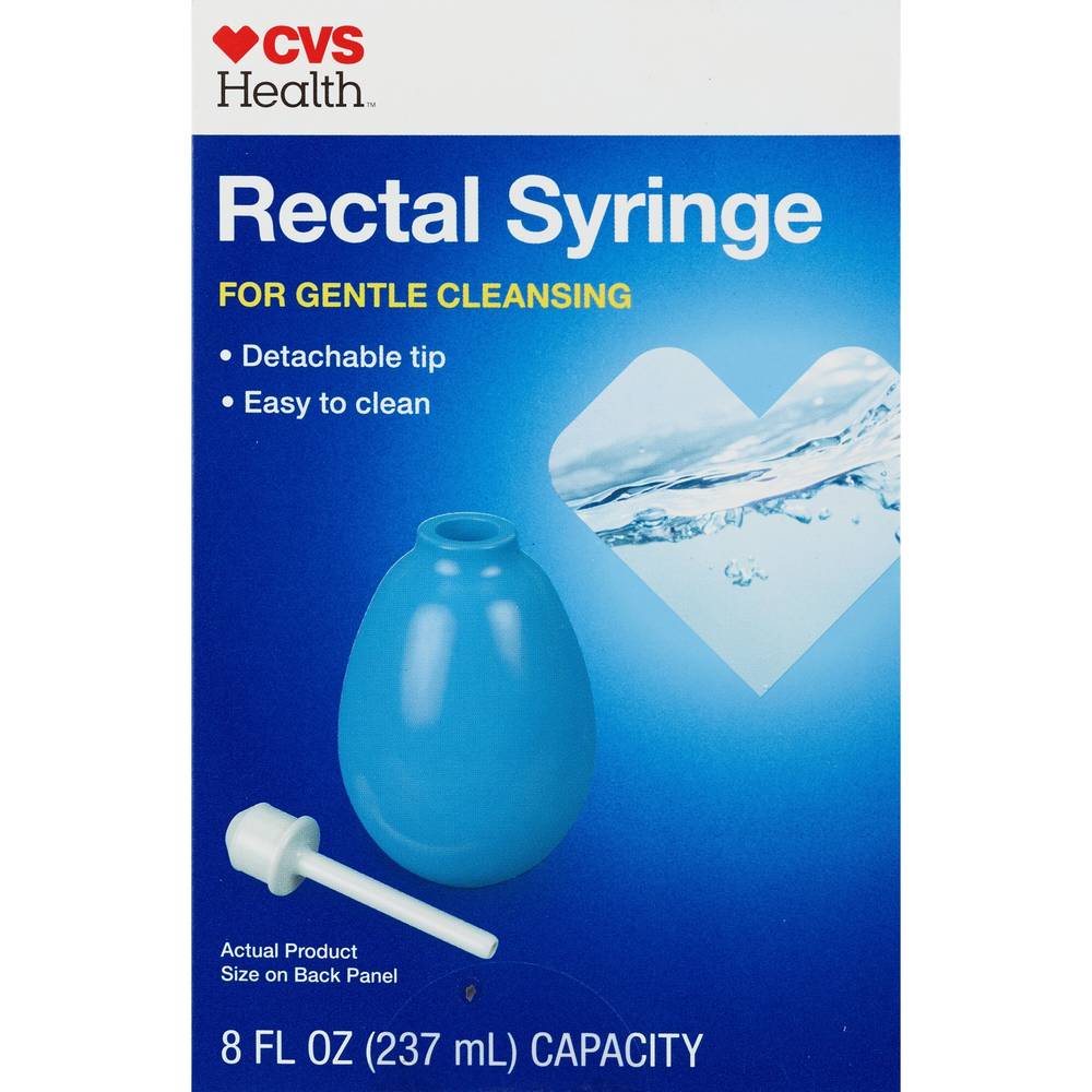 Cvs Health Rectal Syringe For Gentle Cleansing, 8 Fl Oz Capacity