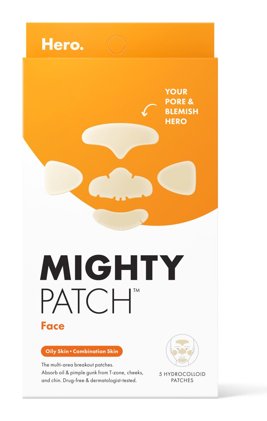 Hero Cosmetics Mighty Face Patches (1.2 oz, 5 ct)