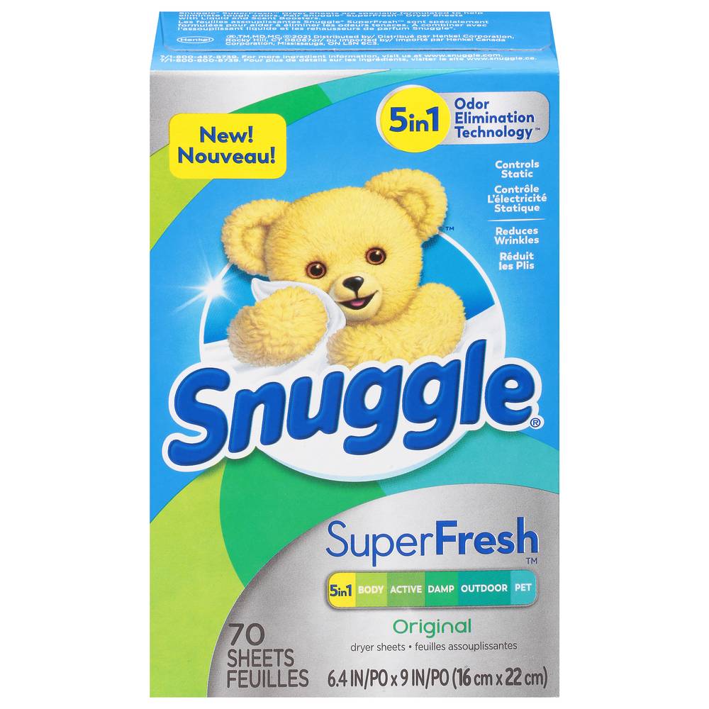 Snuggle Superfresh Original Dryer Sheets (5.44 oz)