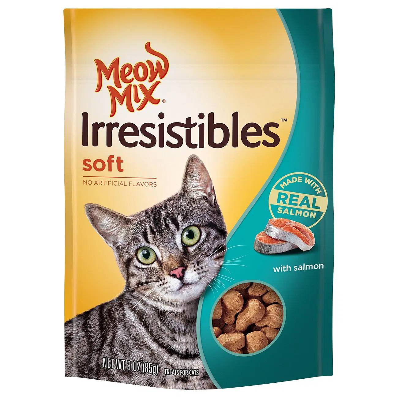 Meow Mix Irresistibles Cat Treats - Soft Salmon - 3 oz