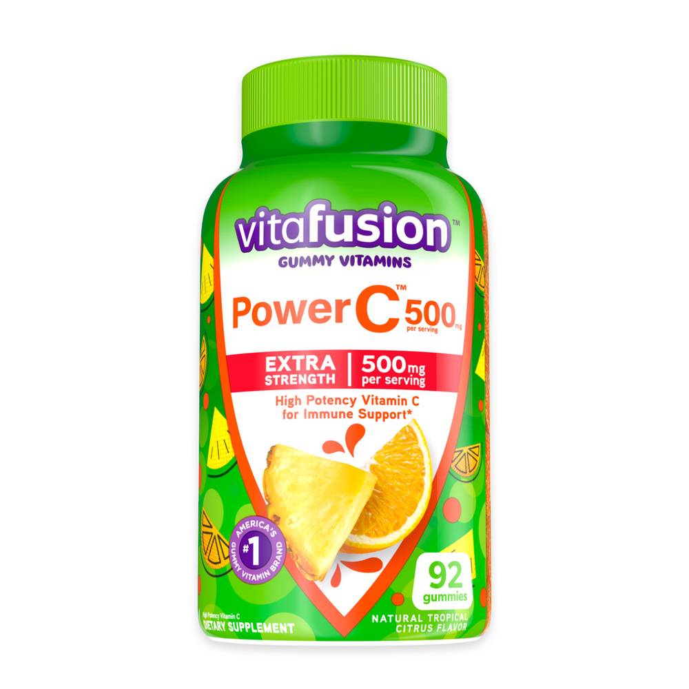 Vitafusion Power C 500 mg Extra Strength Gummy Vitamins (92 ct)