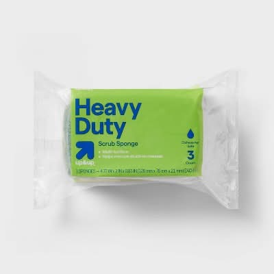 up&up Heavy Duty Scrub Sponges, 4.72x3x0.83 in (3 ct)