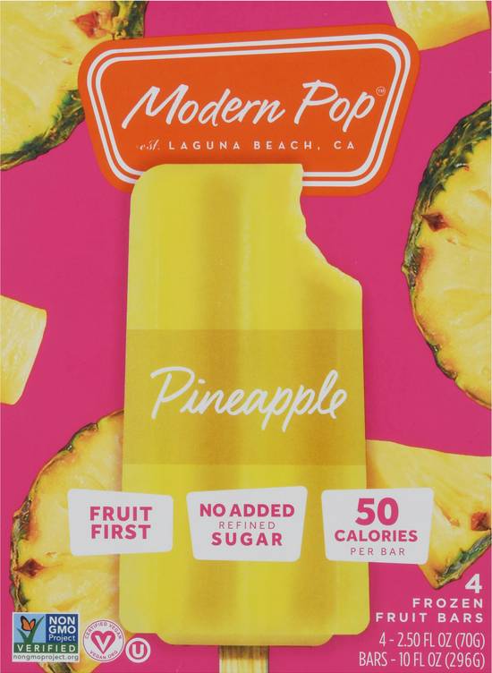 Pineapple Frozen Fruit Bars