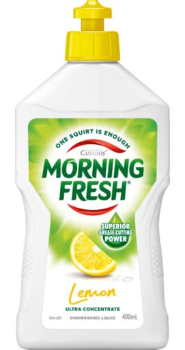 Morning Fresh Ultra Concentrate Dishwashing Liquid, Lemon (400mL)