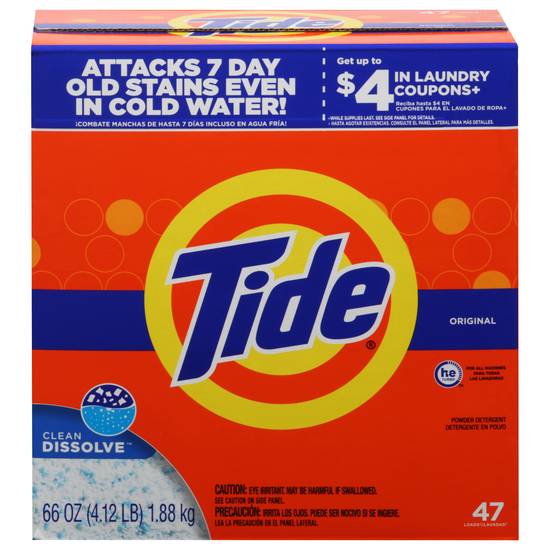 Tide Clean Dissolve Original Powder Detergent