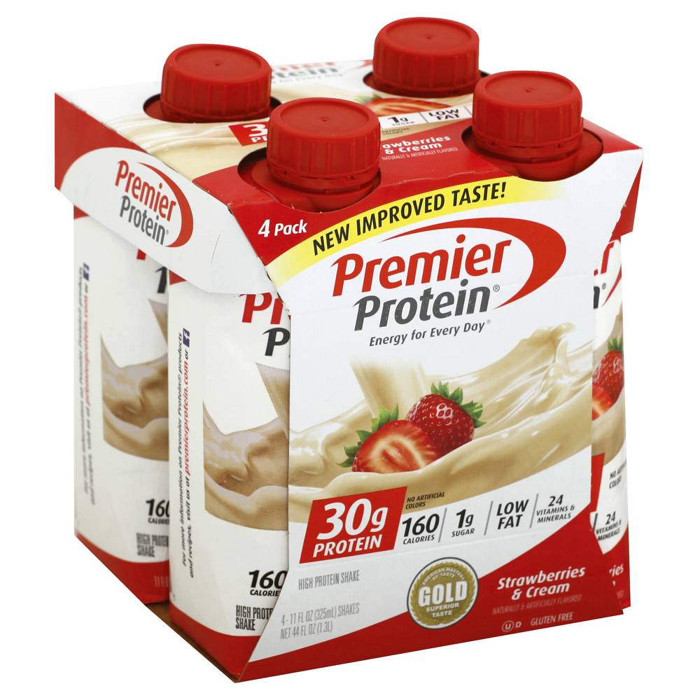 Premier Protein Protein Shake (4 pack, 11 fl oz) (strawberries & cream)