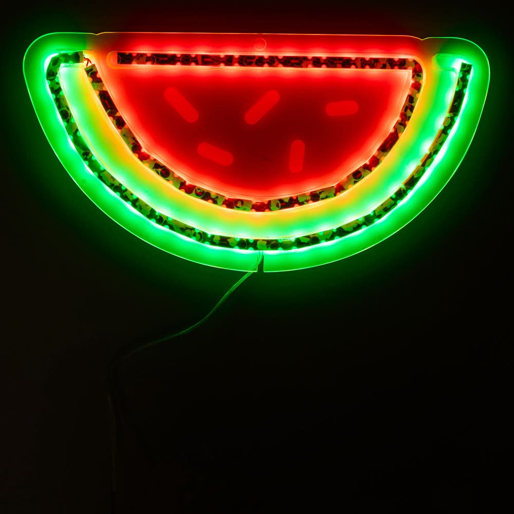 LED Acrylic Watermelon Light 10.5in x 5.4in