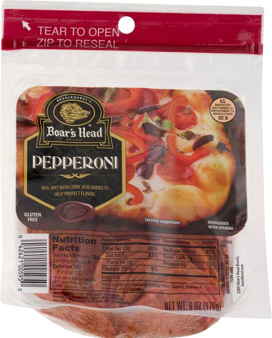 Boar's Head Pepperoni Slices