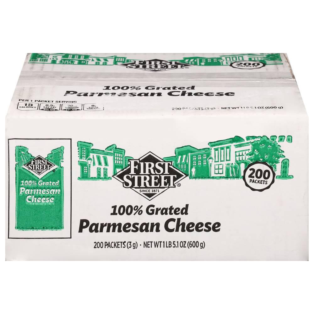 First Street Parmesan Cheese Packets (5.1 oz, 200 ct)