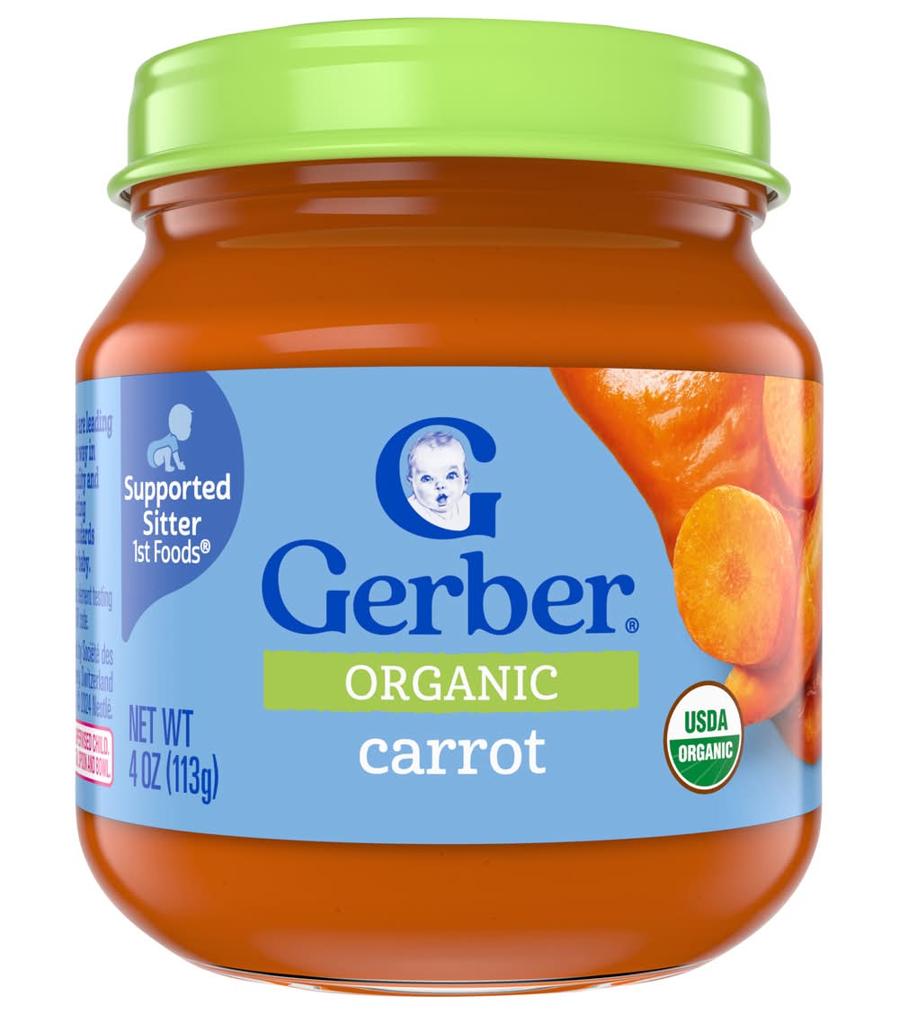 Gerber Carrot Organic Baby Food 1st Foods (4 oz)