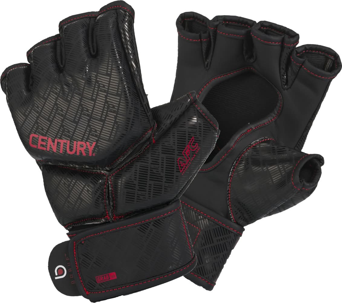 Century Brave Mma Competition Gloves, Men, S/M, Black-Red