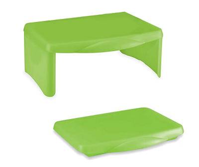 Green Portable Folding Lap Desk With Storage Activity Tray